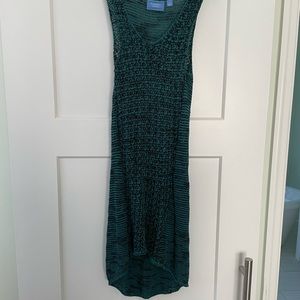 Simply Vera Wang teal and black sweater woven tank top size small